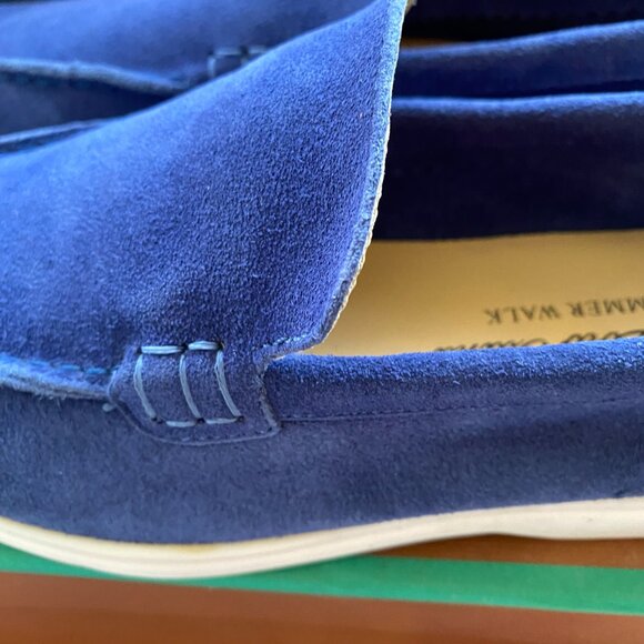 Loro Piana men's blue loafers - Picture 4 of 6